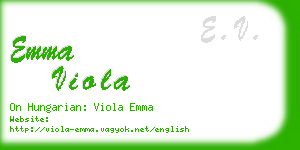 emma viola business card